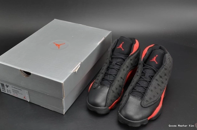 Jordan RetroBred red  414571-004 mens black Air 13 0709
